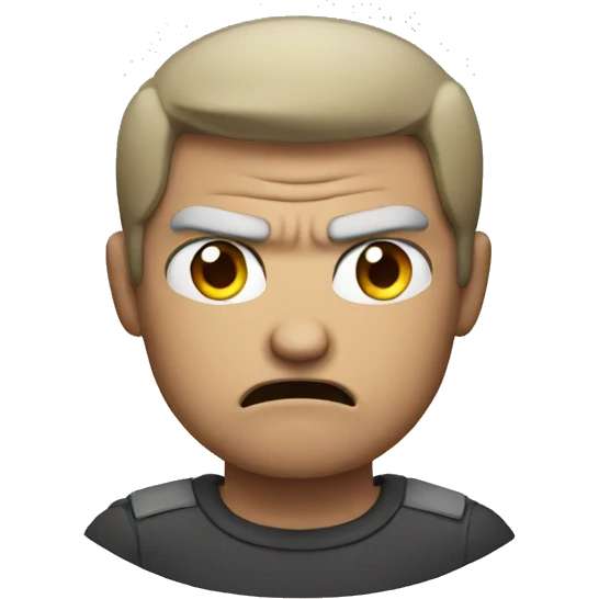 Angry man emoji