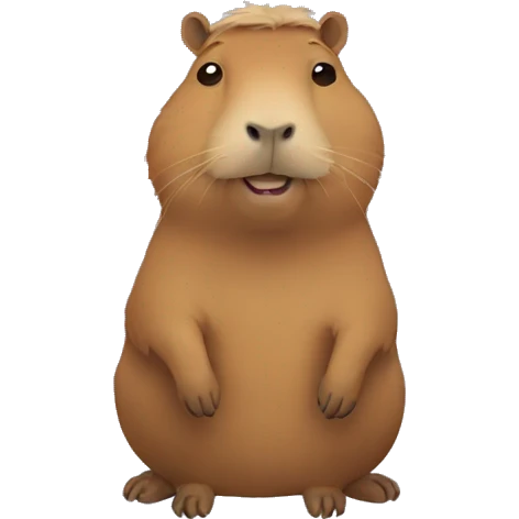 calm capybara emoji