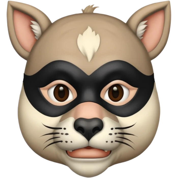 human waring animal face mask
 emoji