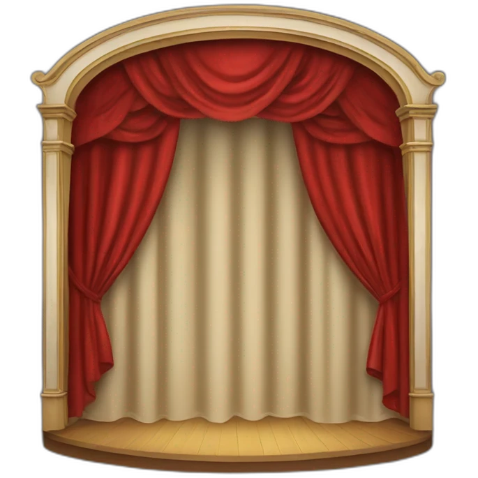 Theater curtain emoji