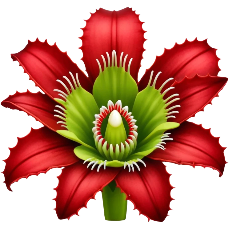  carnivorous plant flower with teeth emoji