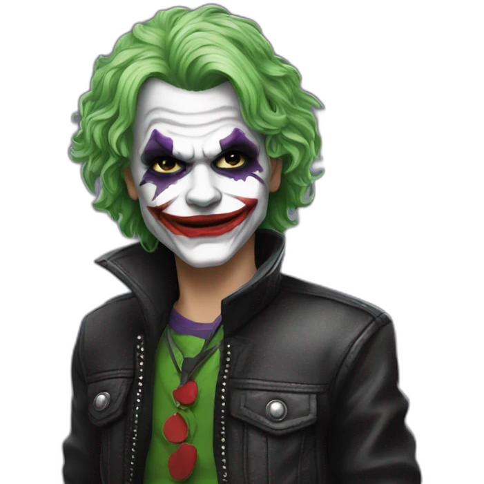 Boy rocker Joker  emoji