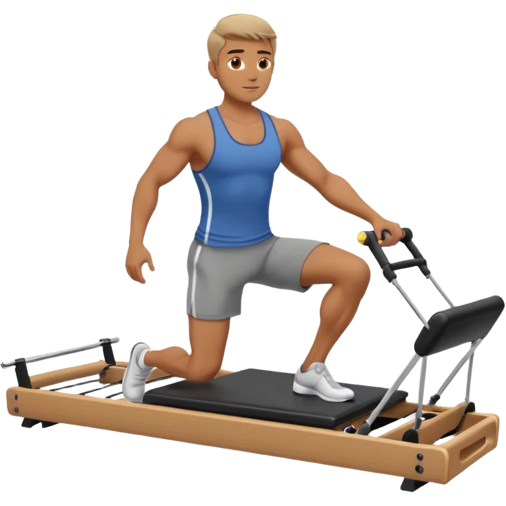 guy workout pilates reformer  emoji
