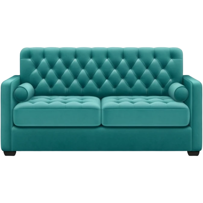 Long square teal sofa emoji