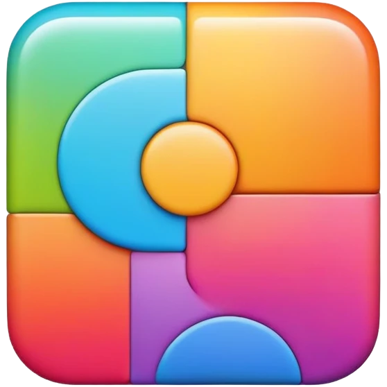 a colorful square with rounded corners emoji