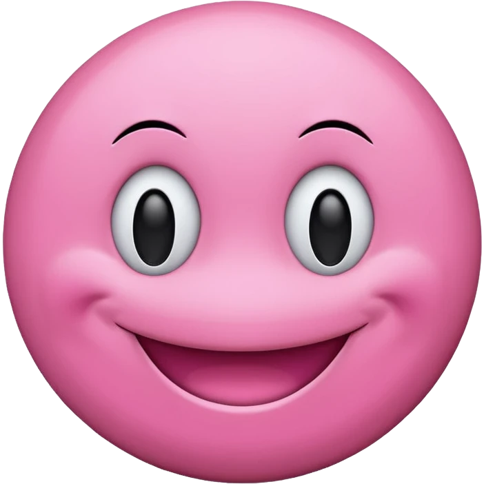 classic smiley face emoji in all pink colors emoji