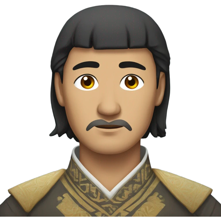sad  Kazakh men photorealistic serious emoji