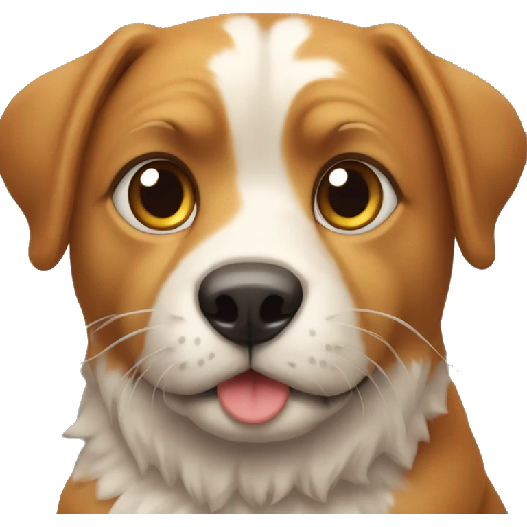Une créature qui est issue du mélange de chien et d'un chat emoji