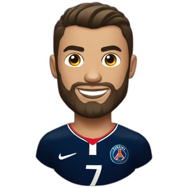 Cristiano Ronaldo barbe maillot psg emoji