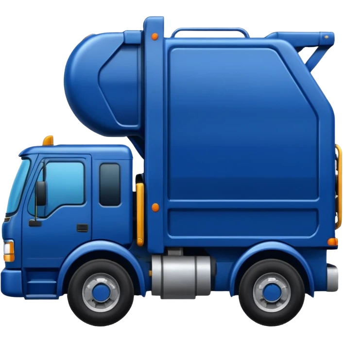 dark blue garbage truck emoji
