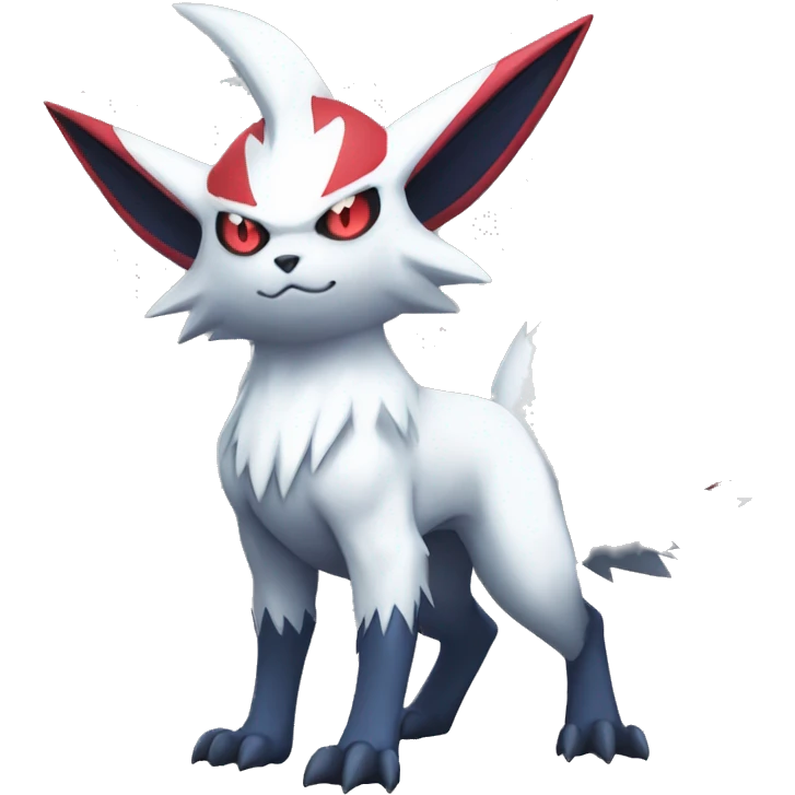 Cool Edgy Absol-Zangoose-Sneasel-Quilava, full body emoji