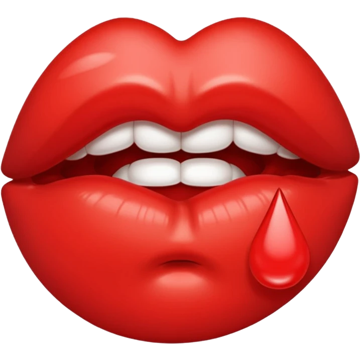Receiving a lipstick kiss emoji
