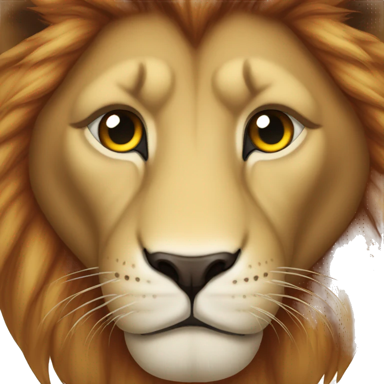 lion au yeux rouge  emoji