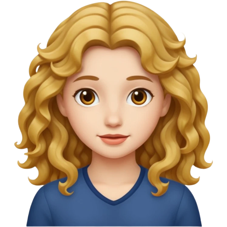 Dalgalı saç lia emoji