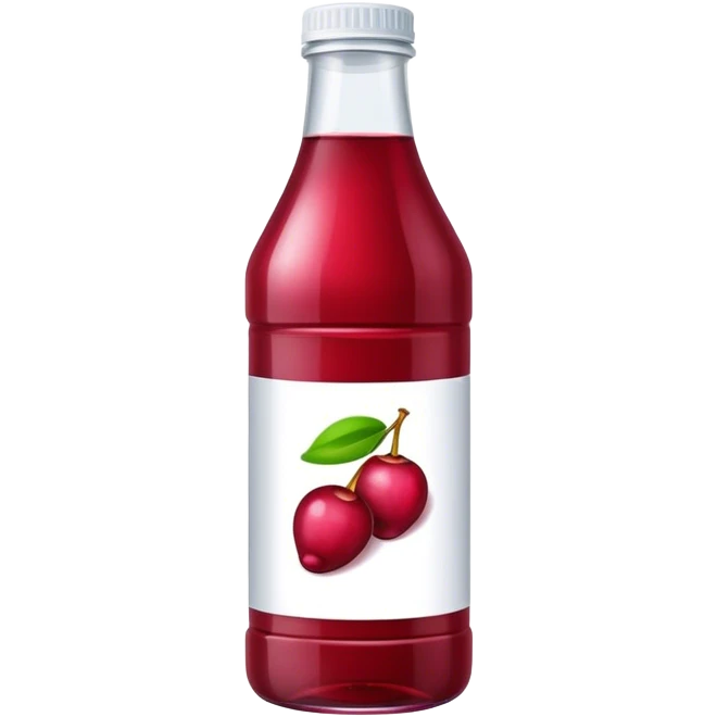 Bottle cranberry juice emoji