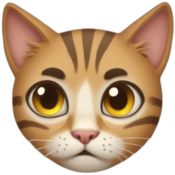 Scared cat emoji