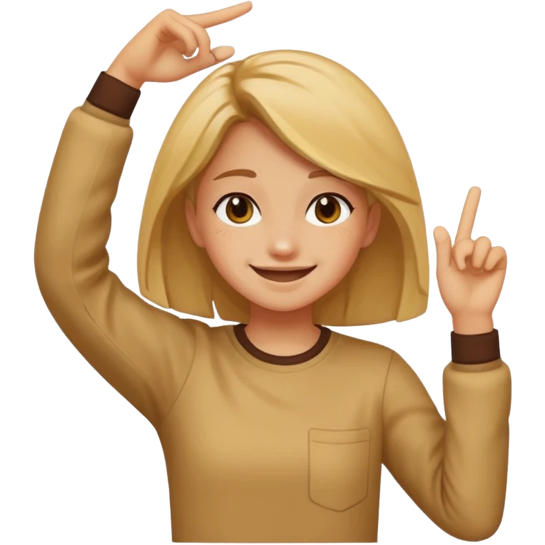 girl dabbing emoji