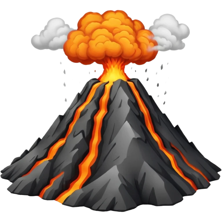 Volcano, normal emoji