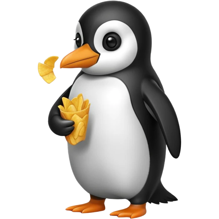Cips yiyen penguen emoji