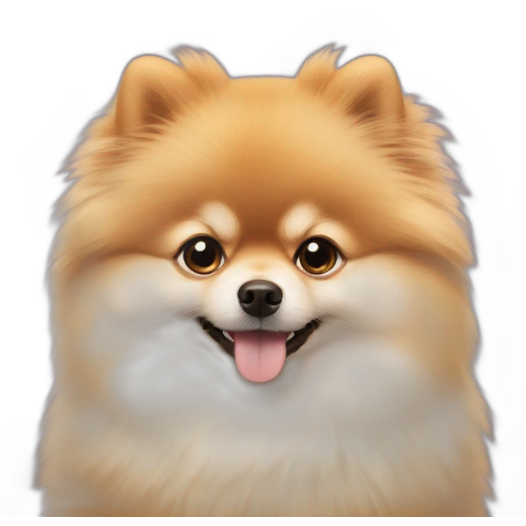 Pomeranian is fluffy emoji