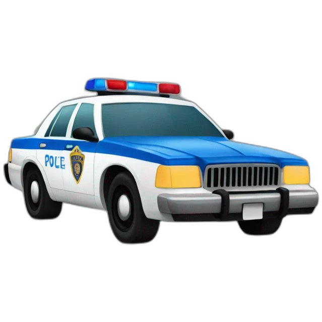 police car emoji