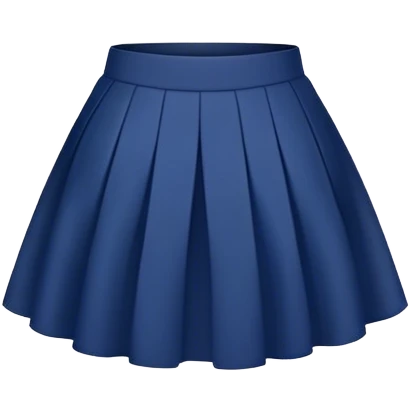 dark blue skirt emoji