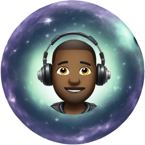 Dj in space emoji