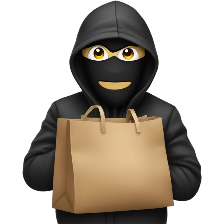 Robber with bag  emoji