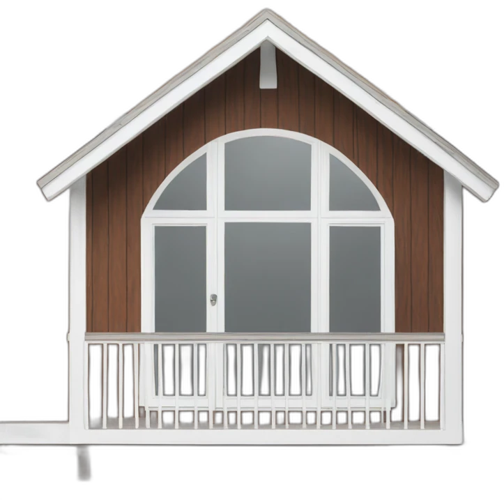 iconic scandinavian architecture wood holiday home from the front emoji