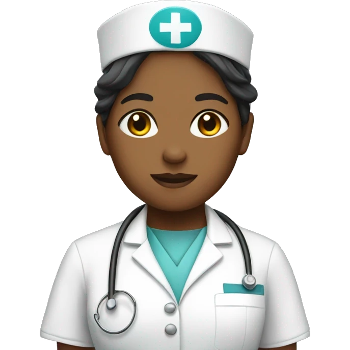 A nurse in uniform emoji
