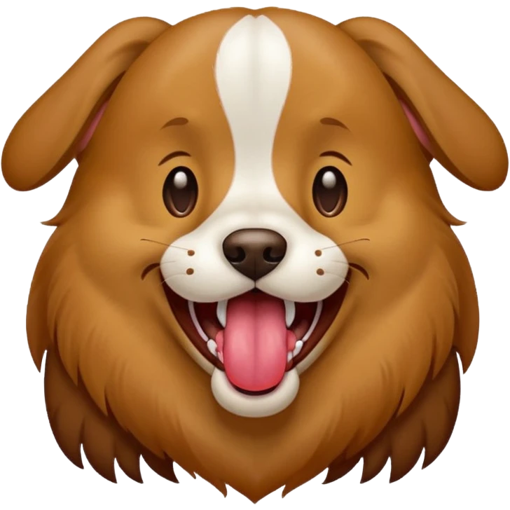 Dog panting emoji