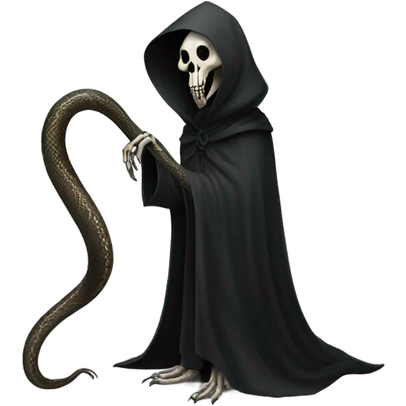 slim reaper thats a snake emoji