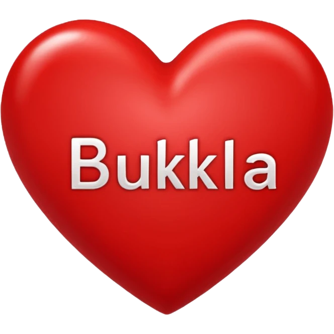 Make a love heart say Bukola emoji