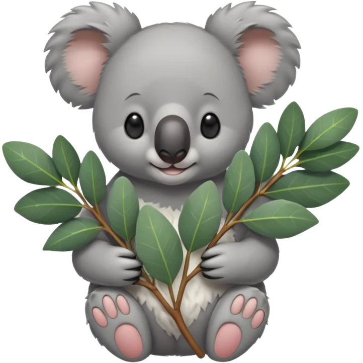 KOALA IN CHANGE WITH LEAVES emoji