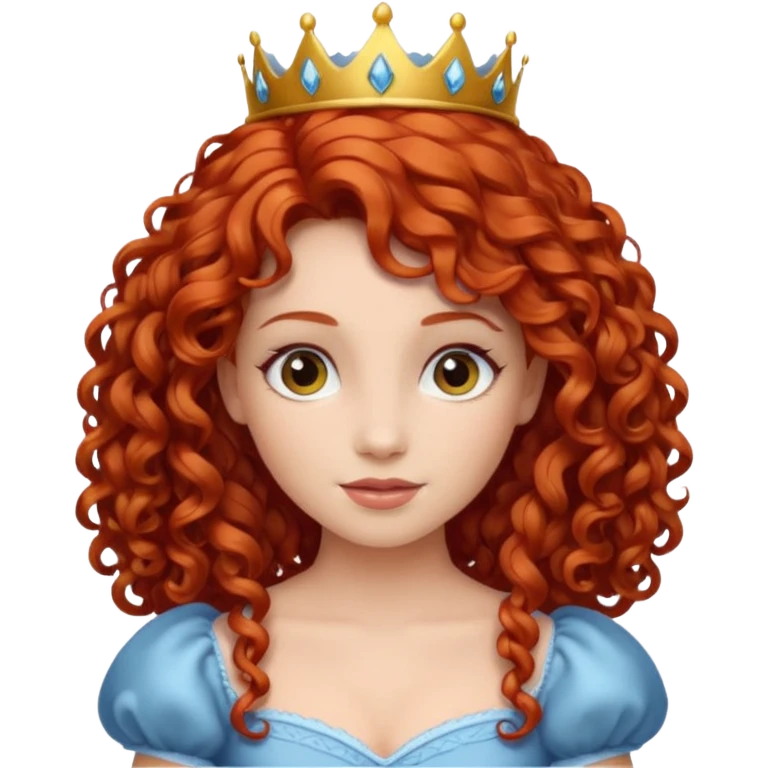 curly haired princess emoji