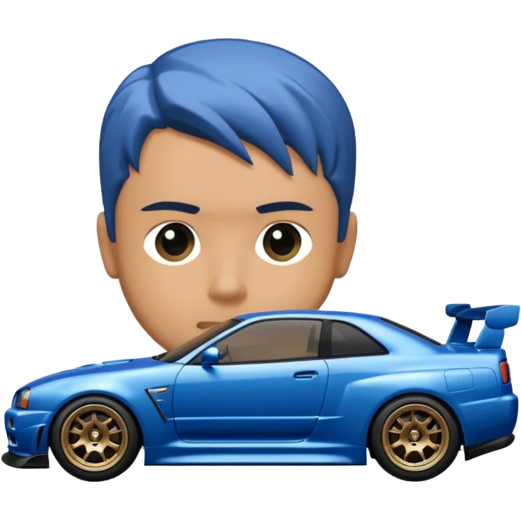 Brian o Connor com GTR R34 emoji