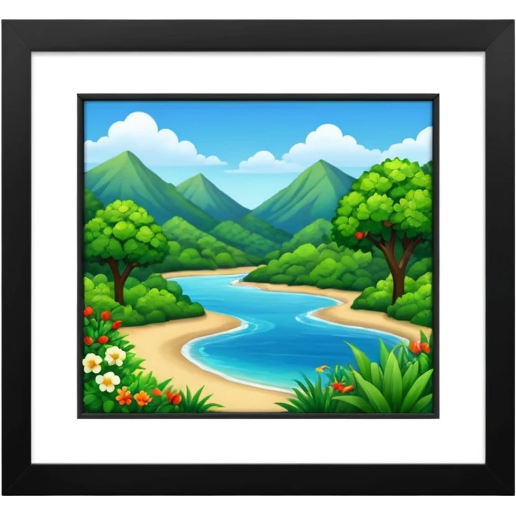 nature and fancy  frame emoji