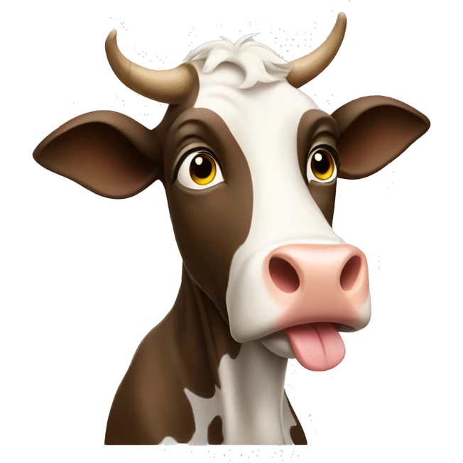 begging cow emoji