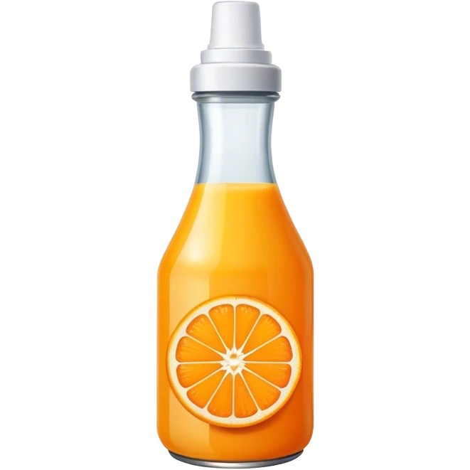 Orange juice bottle emoji