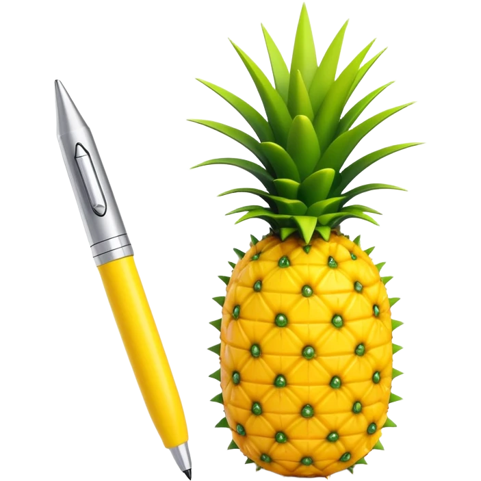 Pineapple pen emoji