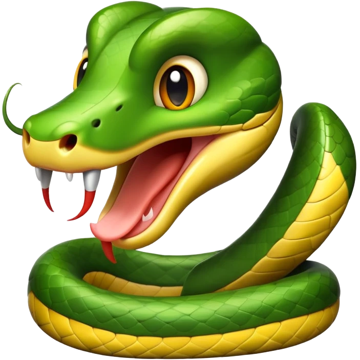 cute snake head emoji