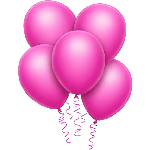 Pink Baloon nunber of 3 emoji