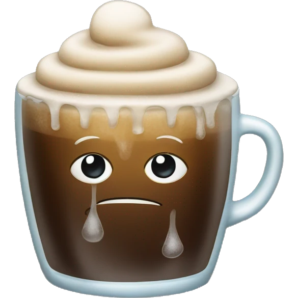 Ice in coffee emoji