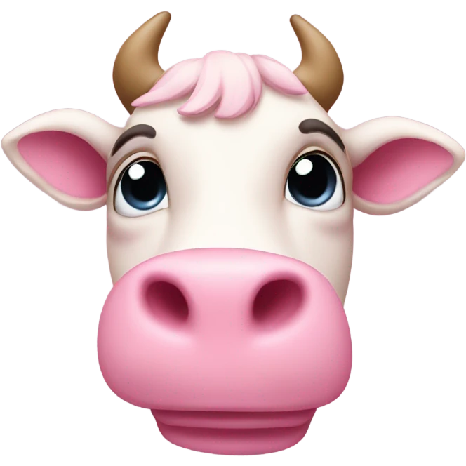 Pink cow  emoji