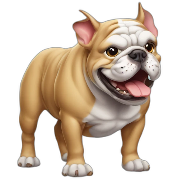 bulldog rhinoceros emoji