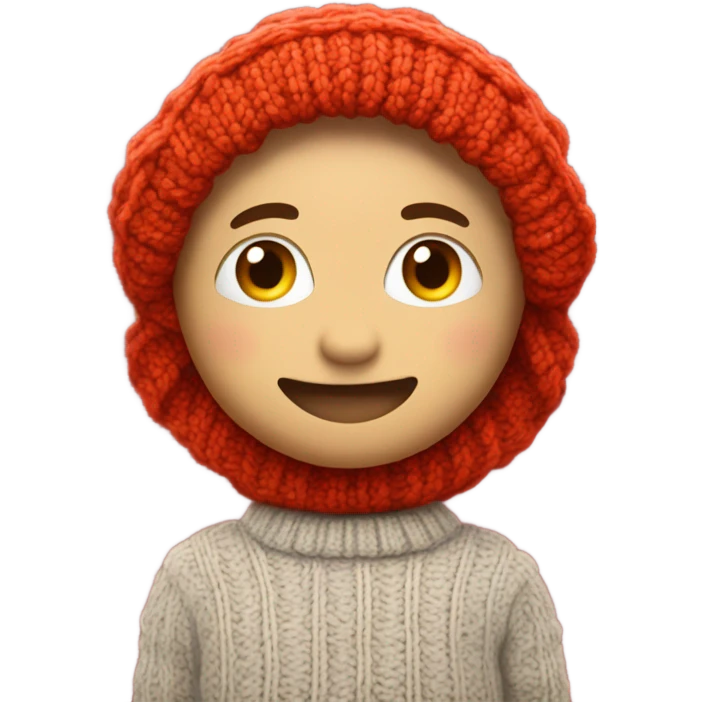 Harry Potter red knitted sweater with a letter R emoji