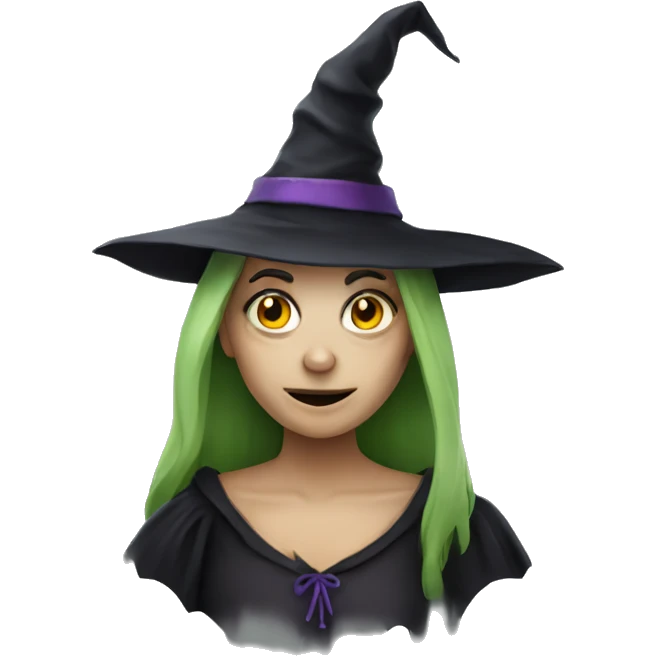 Creepy witch emoji
