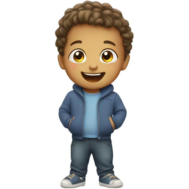 Happy toddler emoji