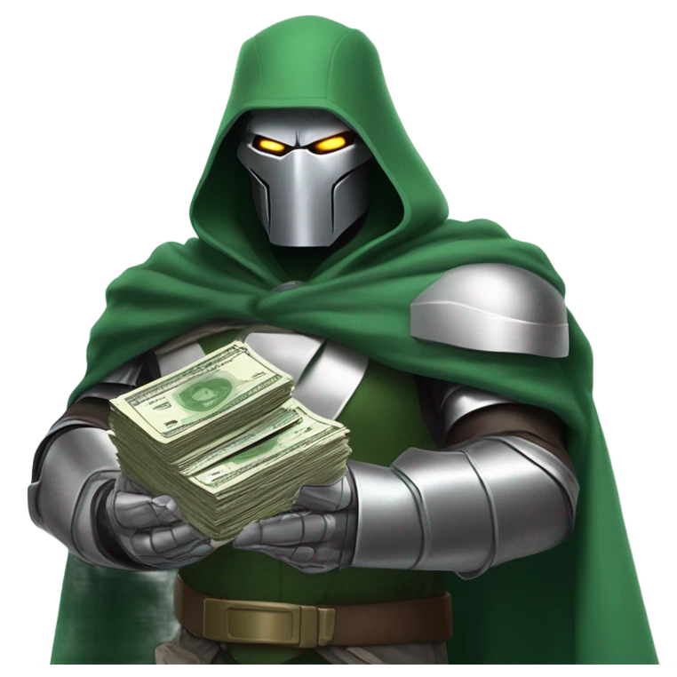 Doctor doom offering money emoji
