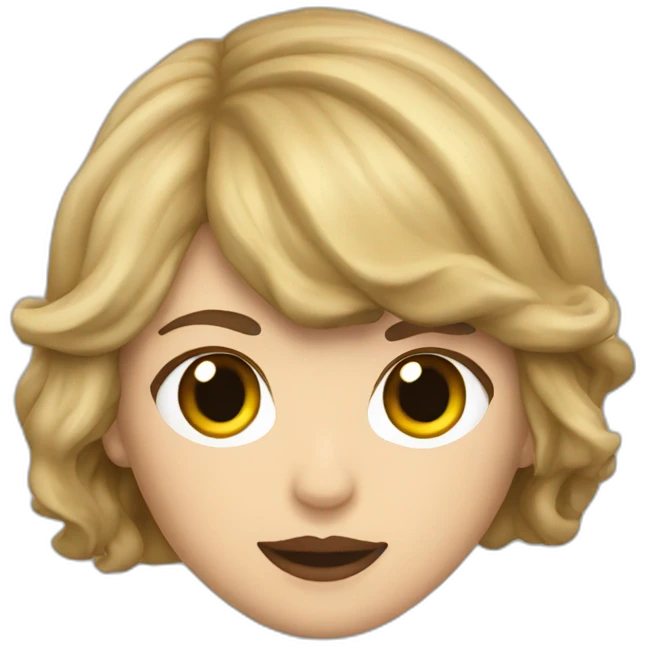 Taylor Swift qui mange un Jedi emoji